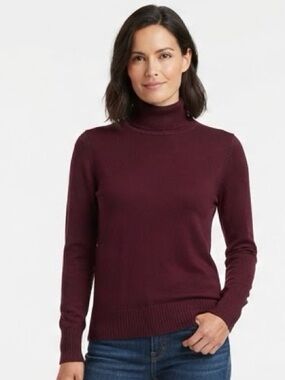 Pendleton 100% Merino Wool timeless Burgundy Long-sleeve Turtleneck, sz M